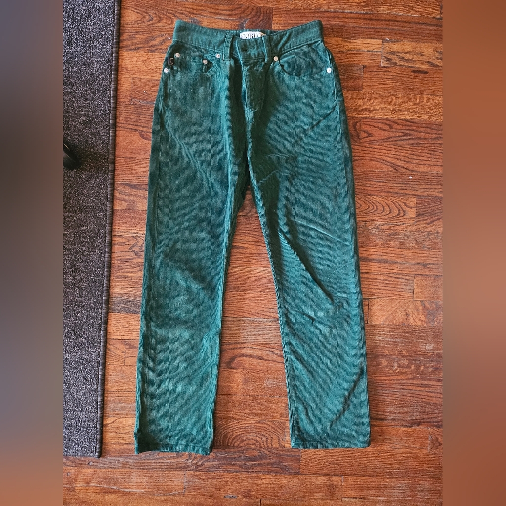 Fiorucci Forest Green Corduroy Pants Size 25
